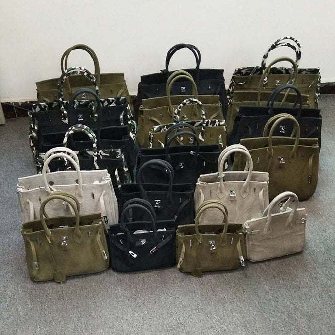 Large Capacity Thicken Canvas Platinum Bag For Men Duffle bag Women Causal Travel Bags Navy Green Causal Shoulder Bags with lock